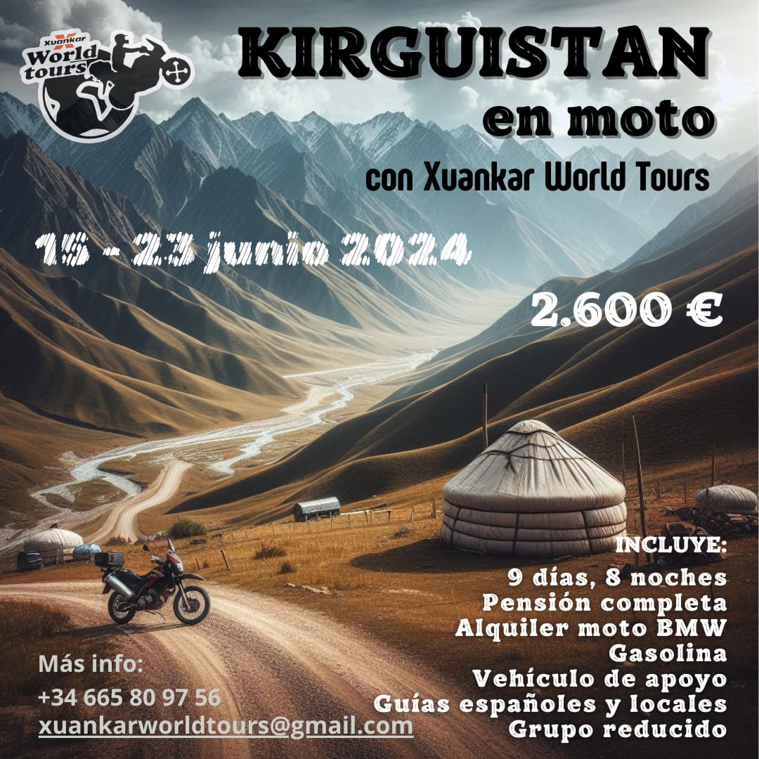 Kirguistan en moto